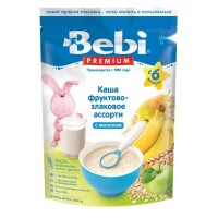 Terci cu lapte pentru copii Bebi Fruits&Cereals 6+ 200g