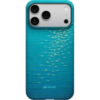 Husa de protecție Pitaka Glints of Gold Ultra-Slim Case for iPhone 17 Pro Lucid Blue (KI1706AG)