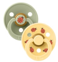 Suzeta BIBS Ladybug: Sage/Pale Butter 0-6m 2pcs (5713795270651)