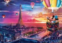 Puzzle Trefl 1000 Premium Plus-Mickey And Minnie In Paris (10917)
