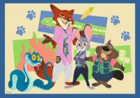Puzzle Trefl 4in1 An Adventurous Zootopia (34677)