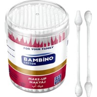 Betisoare din bumbac Bambino Round Box 100pcs