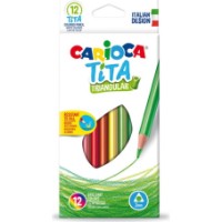 Creioane colorate Carioca Tita Triangular 12pcs (42786)