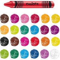 Мелки для рисования Carioca Wax (53235) 24pcs фото №2 — интернет-магазин Desire.md