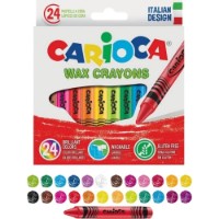 Мелки для рисования Carioca Wax (53235) 24pcs