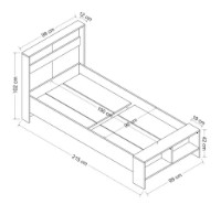 Pat Trendy Life Anthracit/White 90x190cm GTR006483 imaginea #5 — magazin online Desire.md