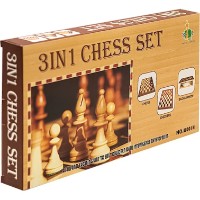 Шахматы/шашки/нарды New World 3in1 Chess Set (W001H) фото №2 — интернет-магазин Desire.md