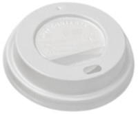 Набор одноразовых крышек AmbalajMarket White 80mm 1667 100pcs