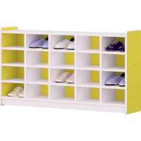 Стеллаж для обуви Tisam (BNX 3402) Белый/Желтый