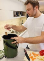 Compostor Skaza Bokashi Organko 2  2x9.6L Olive imaginea #3 — magazin online Desire.md