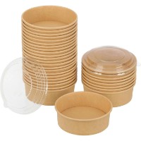 Set containere de unică folosință AmbalajMarket Kraft 750ml 1966 50pcs imaginea #4 — magazin online Desire.md