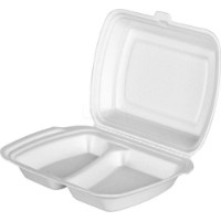 Set containere de unică folosință AmbalajMarket HP-2 White 0789 150pcs imaginea #2 — magazin online Desire.md