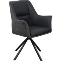 Scaun Deco Blum Skin C2595V (SBLUP-SFY-BLKDGRY)