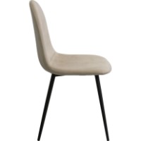 Стул Deco C-710 Black Legs Beige (SC710V-TPU-BEG) фото №2 — интернет-магазин Desire.md