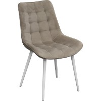 Scaun Deco Hans Camel HLR7 + White Legs (SHNSC-LJG-BEGWHT7)