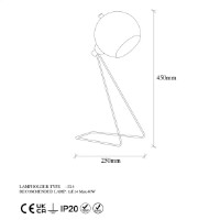 Настольная лампа Trendy Mixt 11500 28x45x15cm GTR002795 фото №2 — интернет-магазин Desire.md