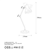 Настольная лампа Trendy Mixt 11505 16x55x27cm GTR002796 фото №2 — интернет-магазин Desire.md