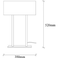 Настольная лампа Trendy Salihini MR 616 15x52x35cm GTR002784 фото №2 — интернет-магазин Desire.md