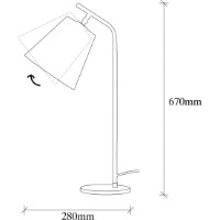 Настольная лампа Trendy Salihini MR 622 28x67x16cm GTR002781 фото №2 — интернет-магазин Desire.md