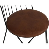 Комплект для столовой Trendy Ada 275 Black/Brown 88x43x42cm GTR006756 2pcs фото №3 — интернет-магазин Desire.md