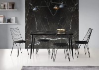 Комплект для столовой Trendy Ada 276 Black/Brown 84x44x44cm GTR006757 2pcs фото №2 — интернет-магазин Desire.md