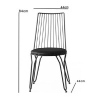 Комплект для столовой Trendy Ada 276 Black/Brown 84x44x44cm GTR006757 2pcs фото №4 — интернет-магазин Desire.md