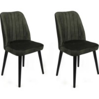 Стул Trendy Alfa 432 Khaki/Black 90x50x49cm GTR006859 2pcs