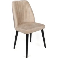 Комплект для столовой Trendy Alfa 434 Cream/Black 90x50x49cm GTR006861 2pcs фото №4 — интернет-магазин Desire.md