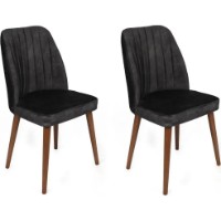 Стул Trendy Alfa 467 Anthracit/Walnut 90x50x49cm GTR006870 2pcs