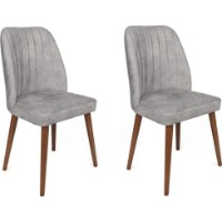 Стул Trendy Alfa 468 Grey/Walnut 90x50x49cm GTR006871 2pcs