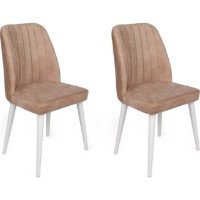 Стул Trendy Alfa 493 Mink/White 90x50x49cm GTR006874 2pcs