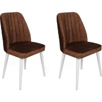 Стул Trendy Alfa 496 Brown/White 90x50x49cm GTR006877 2pcs