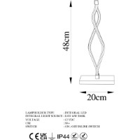 Настольная лампа Trendy Zozo 13292 48x20x20cm GTR002792 фото №2 — интернет-магазин Desire.md
