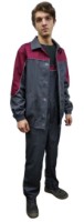 Куртка рабочая Soling A01 7783 Grey/Burgundy, s.44-46