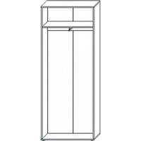 Шкаф Sokme Барселона 2Д Дуб Артисан/Белый фото №3 — интернет-магазин Desire.md