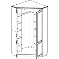 Шкаф SV-Мебель Ливерпуль №18 Слоновая Кость фото №2 — интернет-магазин Desire.md