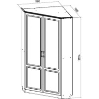 Шкаф SV-Мебель Ливерпуль №18 Слоновая Кость фото №3 — интернет-магазин Desire.md