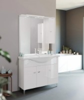 Комплект мебели для ванной Savinidue Smart 850 + 803 + 811LED/DR