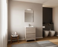 Комплект мебели для ванной Crea Lisbona 60/RB + 210/EL + Lamp 906024