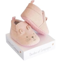 Пинетки Doudou Newborn Souris Pink (DC3708)