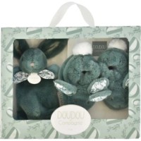 Пинетки Doudou Rabbit + Rabbit Toys Set Sage Green (DC4260)