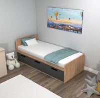 Pat Trendy Akser Pine Atlantic/Anthracit 90x190cm GTR007496