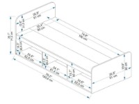 Pat Trendy Akser White 90x190cm GTR007498 imaginea #6 — magazin online Desire.md