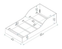 Pat Trendy Oya White 90x190cm GTR007499 imaginea #3 — magazin online Desire.md