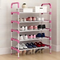 Rafturi pentru pantofi 4Life Soleo Inox/Pink