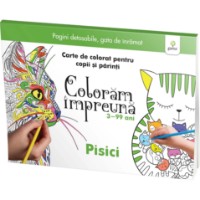 Carte de colorat pentru copii Gamma Coloram impreuna. Pisici (9786060560715)