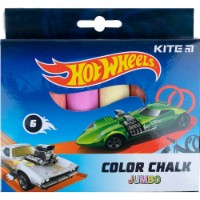 Cretă pentru desen Kite Jumbo Hot Wheels 6pcs (HW21-073)