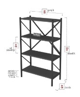 Etajeră Bofigo 15-09-08 Anthracite imaginea #4 — magazin online Desire.md