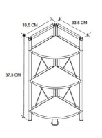 Etajeră Bofigo 15-10-01 White imaginea #5 — magazin online Desire.md