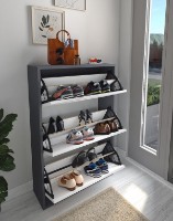 Rafturi pentru pantofi Bofigo 18-03-81 Anthracite/White imaginea #3 — magazin online Desire.md